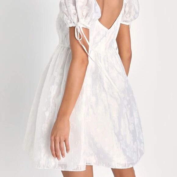 Lulu's White Mini Dress - Picture 8 of 13